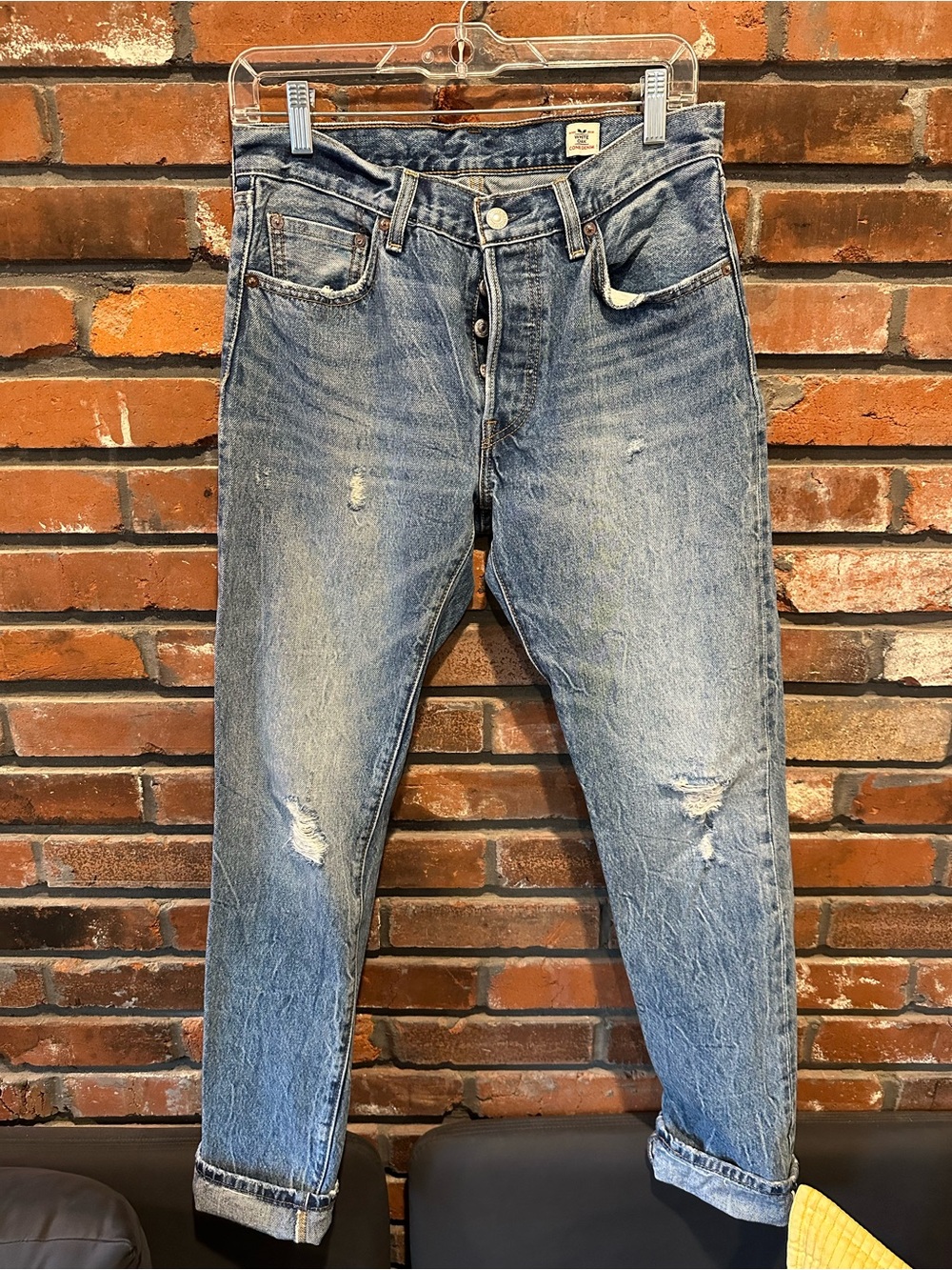 Levi's vintage XX White Oak Cone 100% cotton selvedge jeans size 27x32